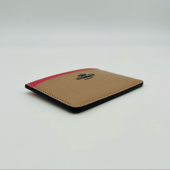 Coach Taupe Multi Color Card Case - Picture 5 of 14